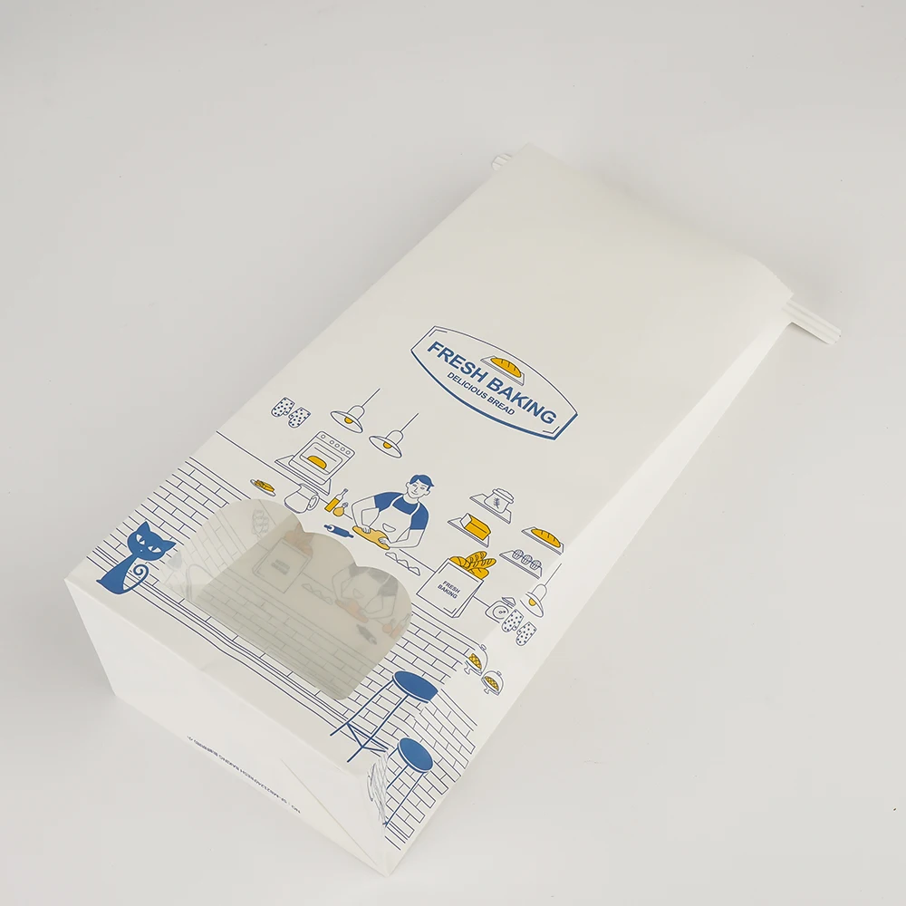 Wholesale Low MOQ Kraft Paper  Bags with window and zipper  Stand up Coffee Snack Packaging Bag Ziplock Pouch