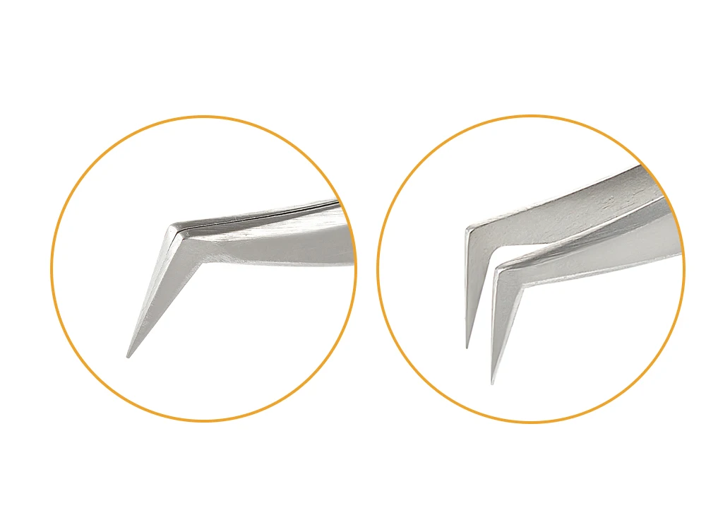 Yelix 3D Series Great Precisely Makeup Tool Eyelash Tweezers Private Label Stainless Steel Russian Volume Tweezers
