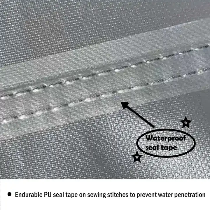 Custom Size Heavy Duty All Weather Outdoor Fountain Cover DustProof Windproof Snow Anti-UV Garden Fountain Cover