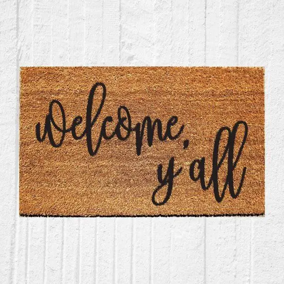 100% натуральное кокосовое волокно кокосовые домашние приветственные дверные коврики с противоскользящей подложкой