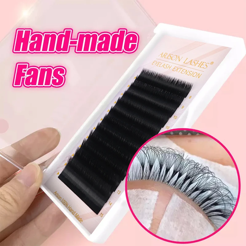 stock extreme black easy fan volume auto fan mink individual lashes easy fan lashes eyelash extension