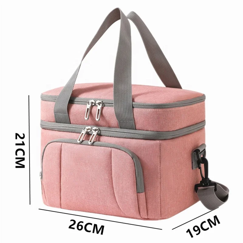 print color bag food delivery picnic camping lunch cooler bag