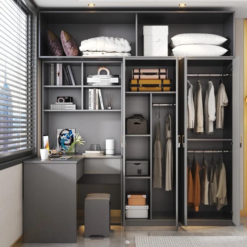 YUANCHANG Wardrobes Laminate Two-door Clothing Tv Small Designs Accessories Table Couple Dresser Wardrobes