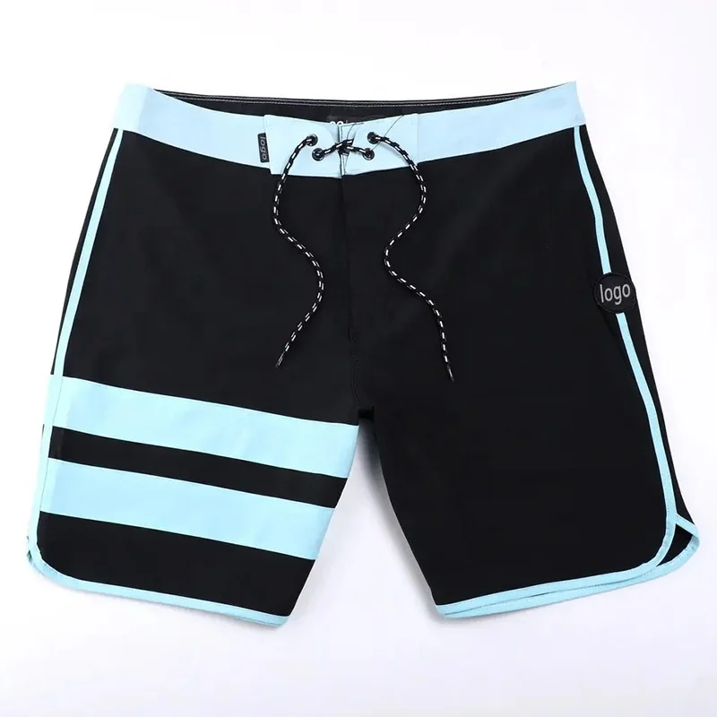 Cheap wholesale 100% ployerster swim trunks for men 4 way blank stretch board shorts