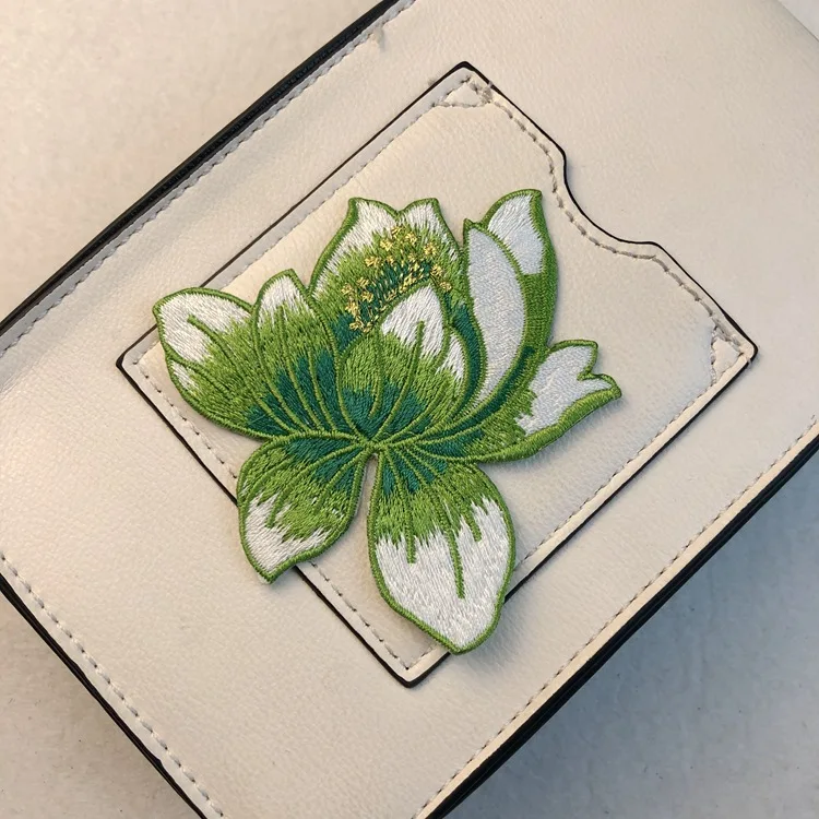 Nuesafe Custom Patch Sublimation Colorful Punch Needle Coaster Custom Pattern Patch Flowers Embroidered Patches