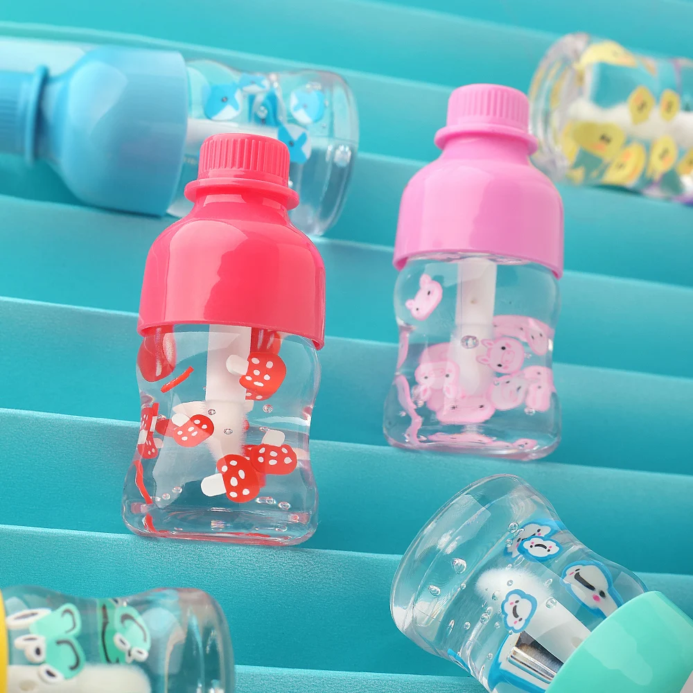 High quality drink bottle lip oil private label moisture nature cute lipgloss tube glossy lip care oil
