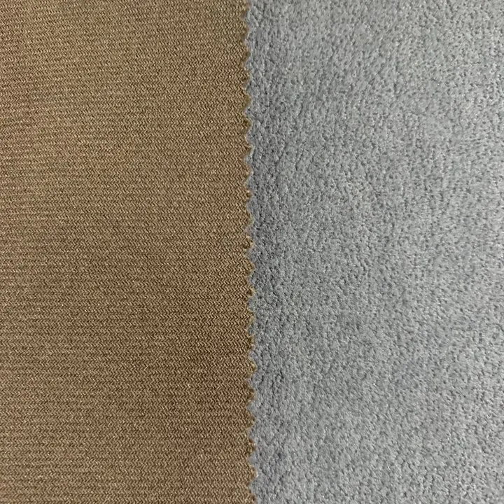 Wholesale manufacturer Sofa fabric 100% Polyester  plain Tricot fabric 400gsm color customized