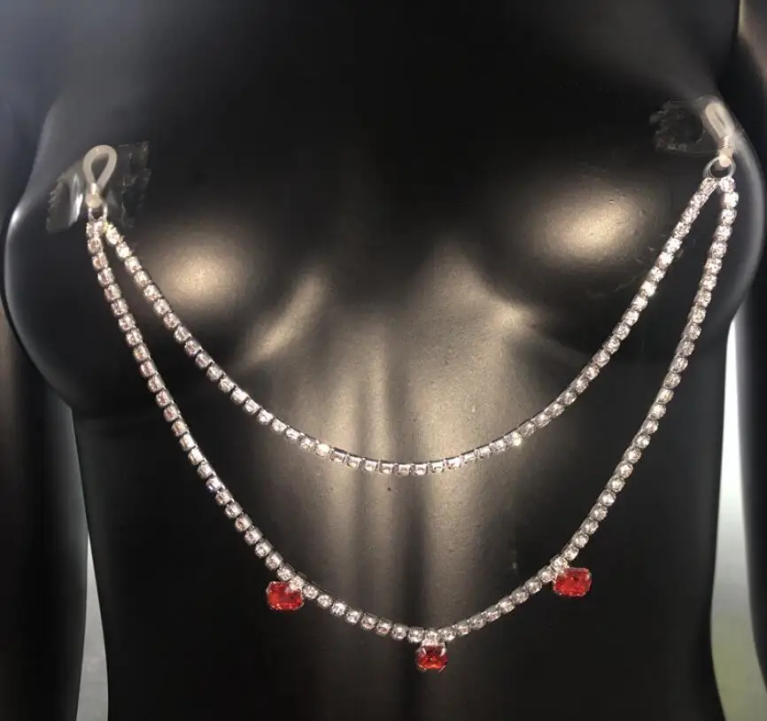 
New Bling Sexy Body Jewelry Erotic Non Piercing Nipple Jewelry Adult Men Women Gifts Nipple Piercing Clamps 