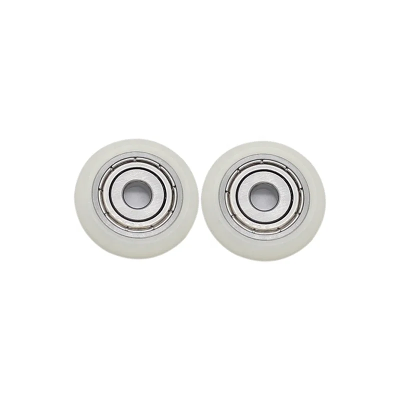 High quality S605ZZ POM SUS420 Stainless steel pulley polyformaldehyde 4x20x5mm 605 shower room wheels polyurethane roller with bearing