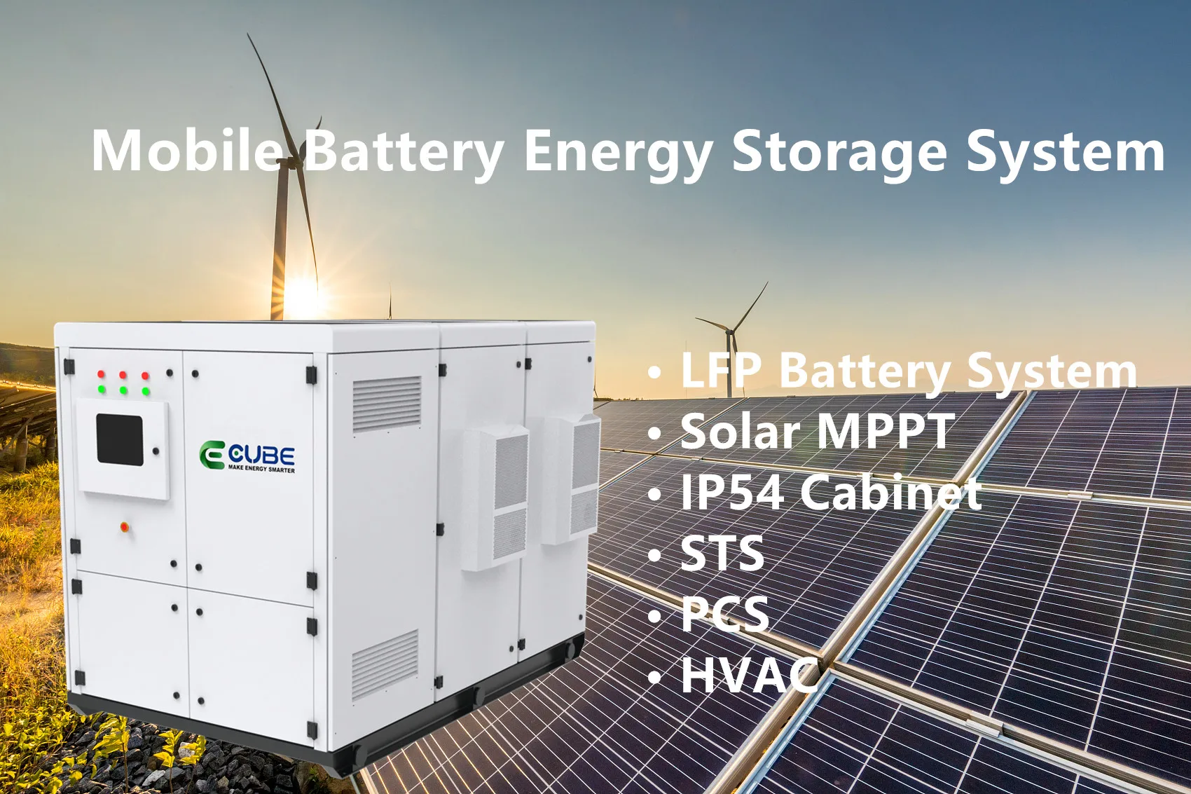 300KWh outdoor lithium battery solar wind power hybrid storage system on/off grid for commercial and industrial modular design