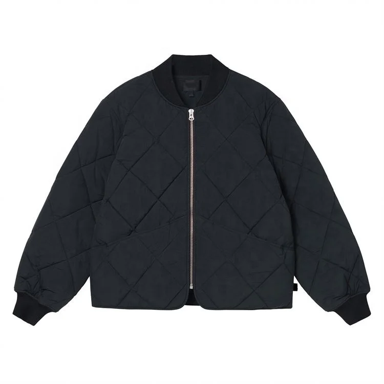 Oem Custom Logo Winter Down Jacket Manufacturer Oversized Puffer Coat Men Blank Puffer Bomber Jacket