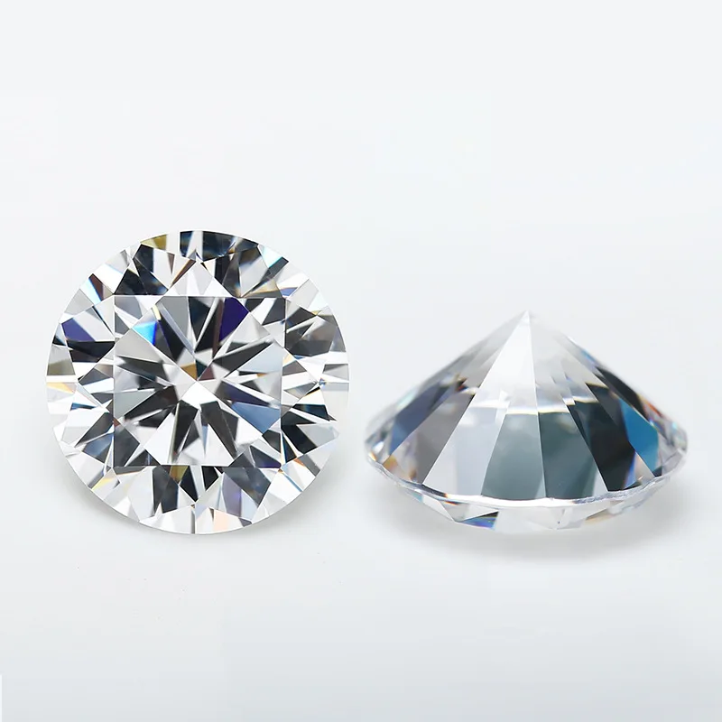 Бриллиантовая огранка 3-10 мм супер белый D Цвет лучшее качество gra moissanite Круглый бриллиантовый высшее свободный драгоценный камень Муассанит
