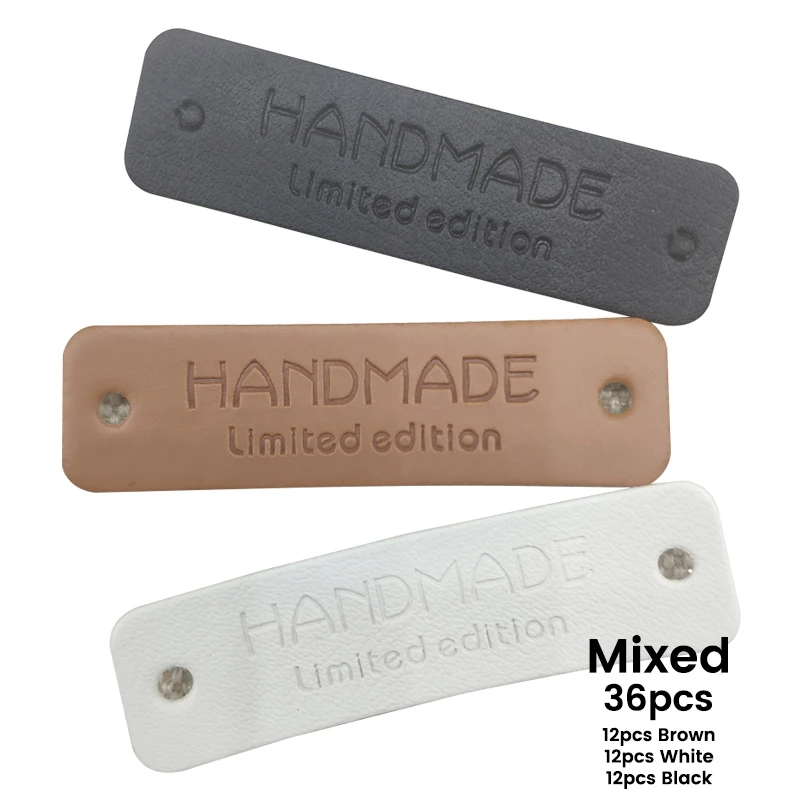 Retro Synthetic PU Leather Tag DIY Handmade Sew Labels Leather Patch Supply For Garment Sewing Accessories