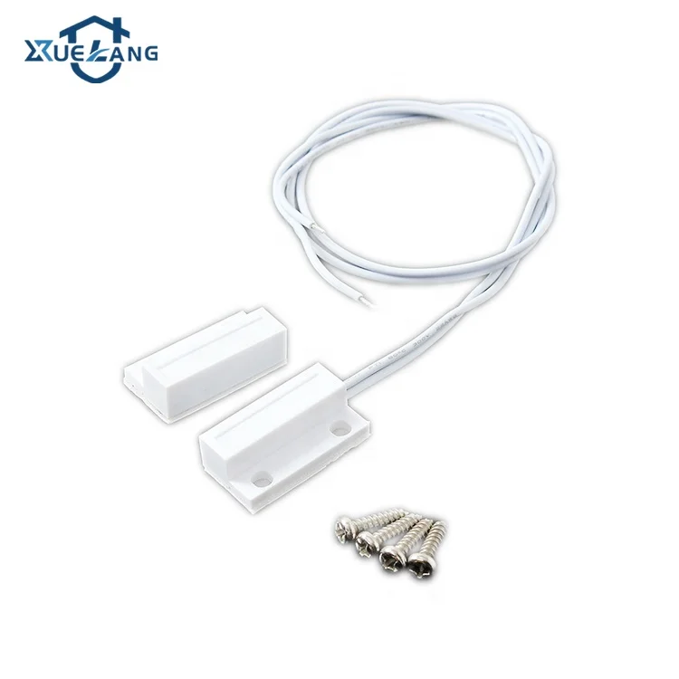 Боковые провода белого/коричневого цвета с проводами 250 мм магнитный датчик поверхностного монтажа дверной контакт язычком OKI