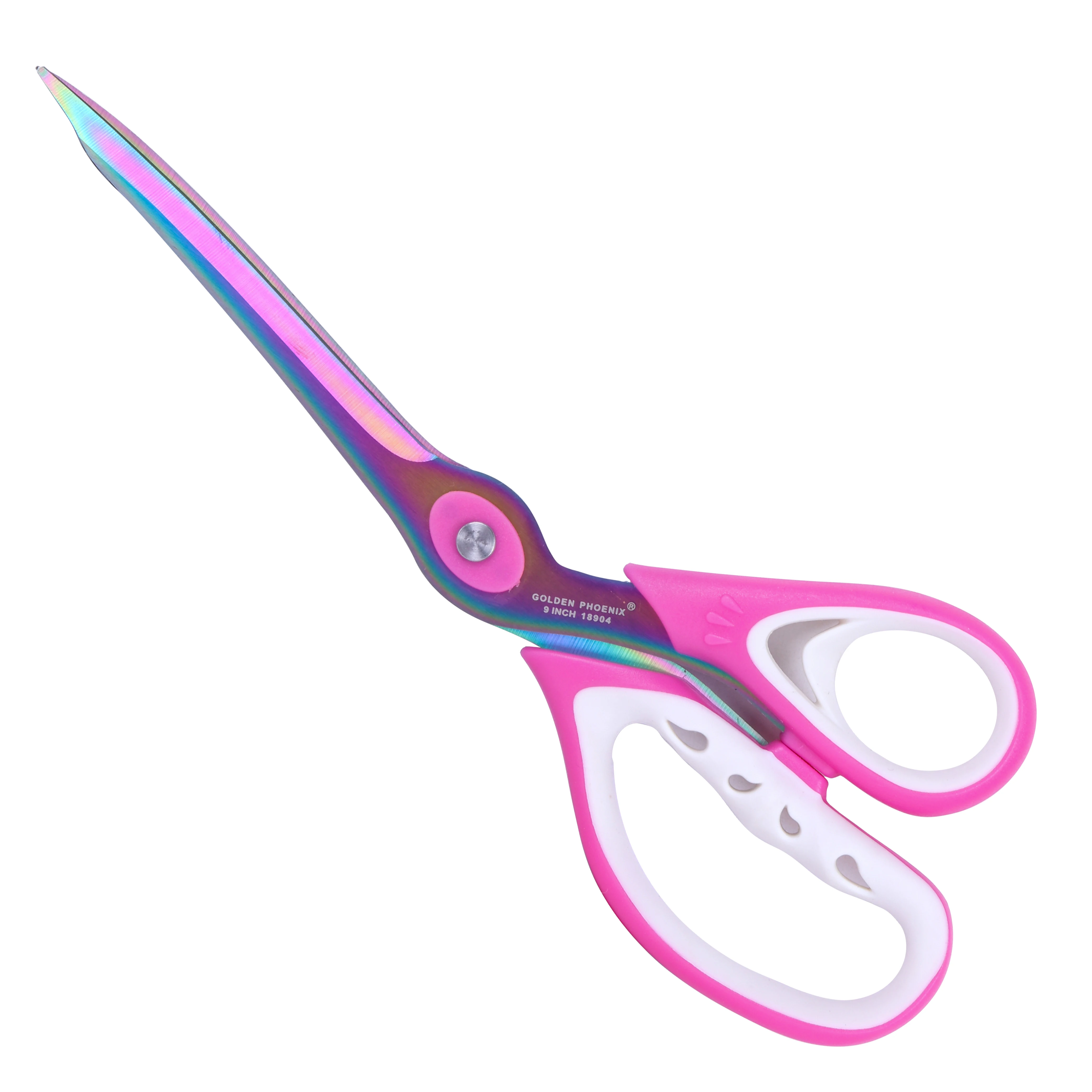 Golden Phoenix 9.5 inch Titanium Coated Stainless Steel Fabric Scissors Cloth Cutting Tailor Scissors For Sewing