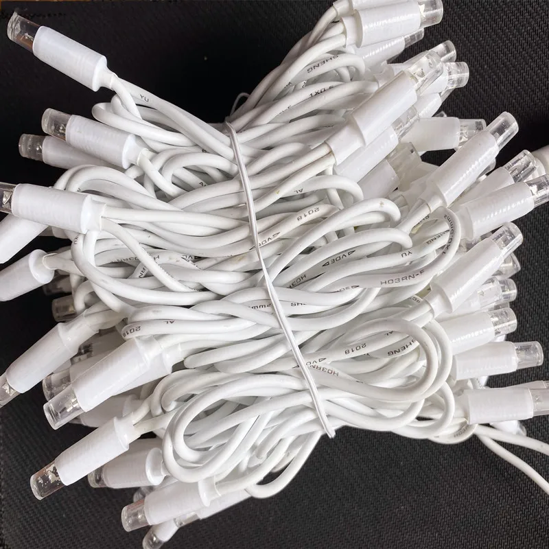 Curtain LIght Waterproof Indoor Rubber Cable Outdoor Christmas Fairy Led String Lights