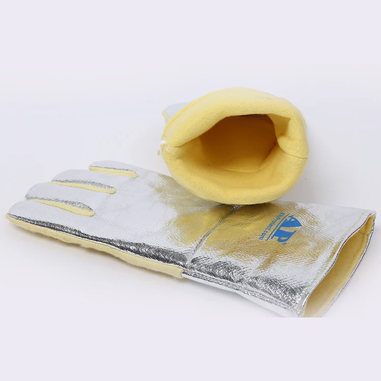 AP-4500 Aluminized Carbon high heat resistant gloves high heat protection gloves welding gloves