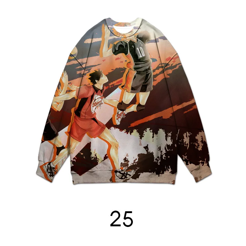 Spring and Autumn Trendy Haikyuu!! Digital Print Men and Women Anime Hoodie