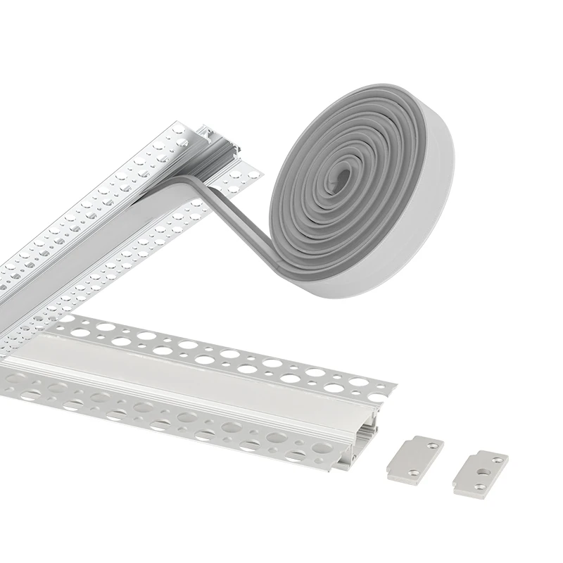 For Ceiling Light Bar Lighting Led Strip Channel Extrusion Recessed Drywall Plaster Gypsum In Aluminium Led Profile