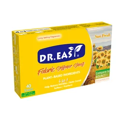 40 Sheets Portable Fabric Softener Dryer Sheet