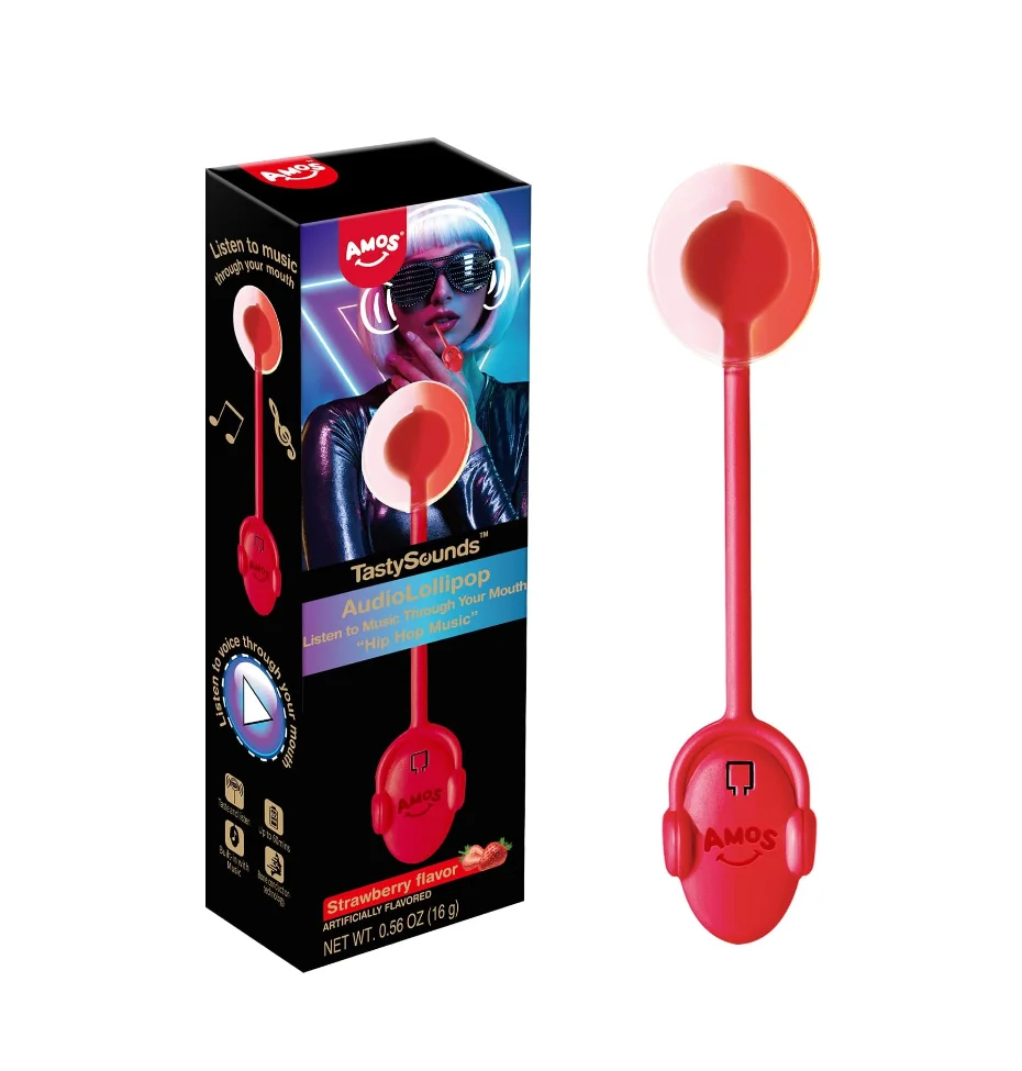 Music Lollipop Suckers Audio Lollipop Singing Lollipop Individually Wrapped Novelty Gift Gadgets for Mothers Day