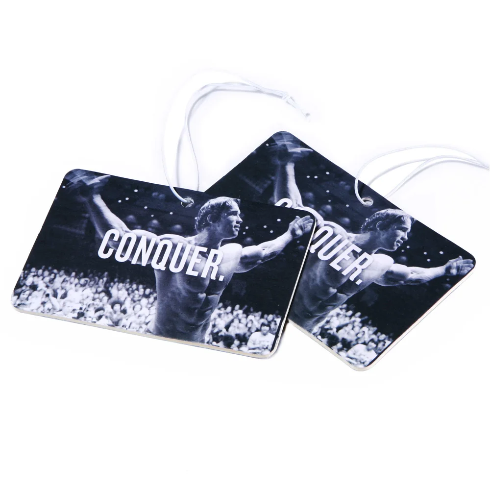 High quality Custom Air Freshener Car Perfume Hanging Freshener Paper Trees Logo Black scent Car Air Freshener