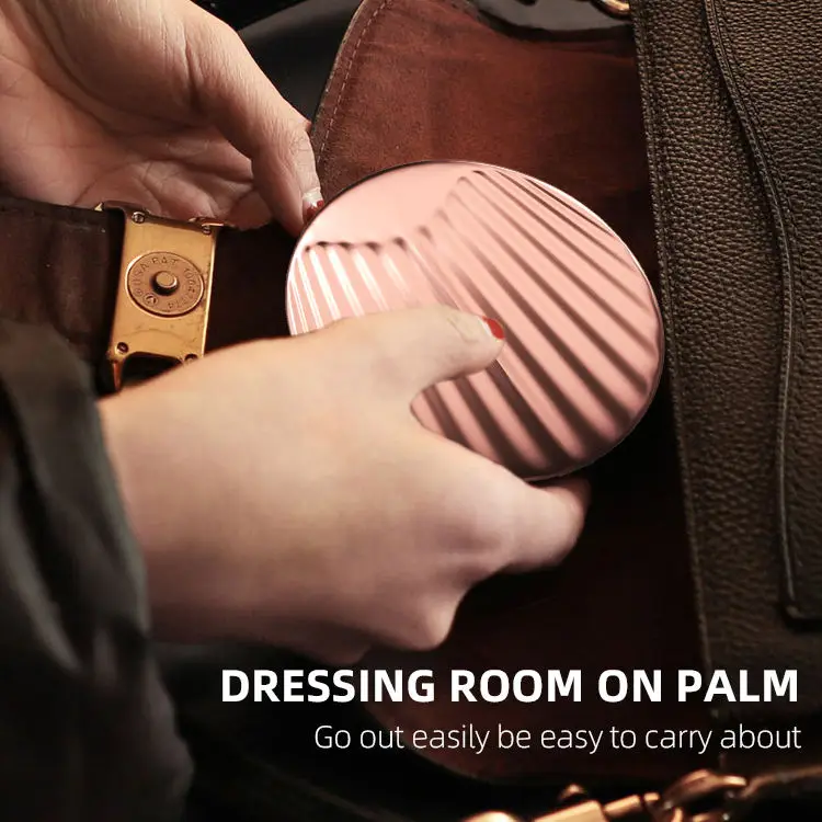 China Wholesale Custom Promotion Gift Portable Pocket hand mirror  makeup mirror with led lights