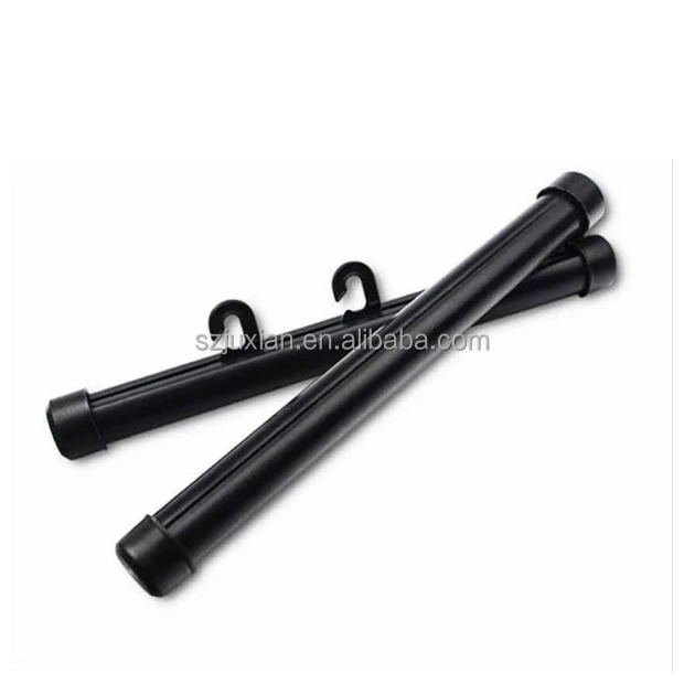 Round Shape 15mm Poster Hanger Rail PVC Plastic Top and Bottom Pole