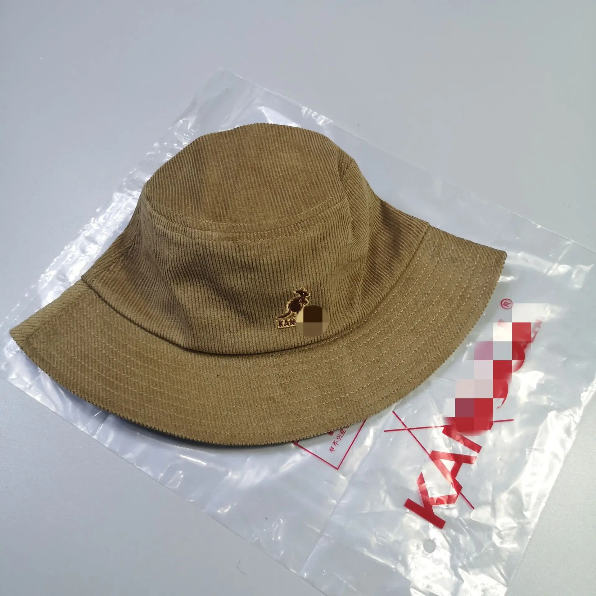 Wholesale Corduroy High Quality Kangaroo Beret  with Folding Color Unisex Fishing Cap Fisherman Bucket Hat