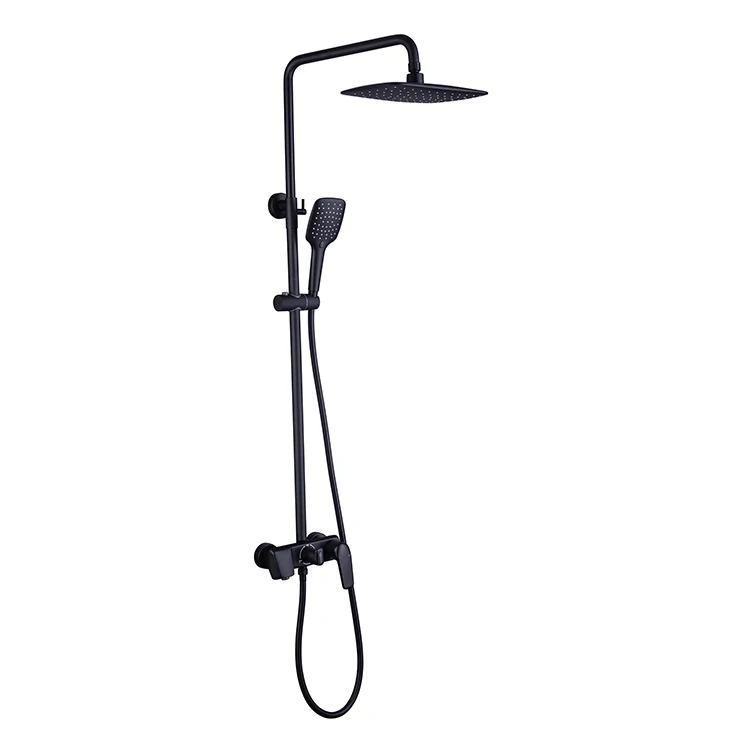 
High quality long duration time Matt Black bath room shower tub mixer faucets 
