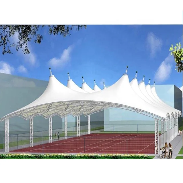 Prefab Steel Structure Membrane Canopy Steel Design