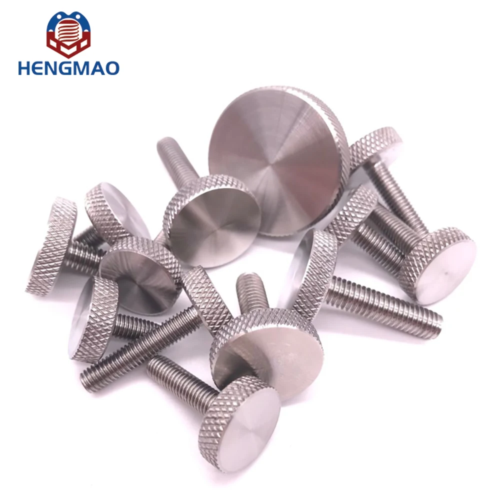Thumb Knurled Screws Hot Sale M5 SS304 SS316 Flat Head Thumb Knurled Screws
