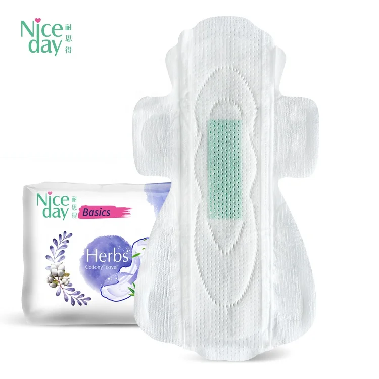 Оптовая продажа, натуральный прохладный мятный вкус, гигиенические прокладки с алоэ вера, контроль запаха, приятный Женский уход, менструальная прокладка