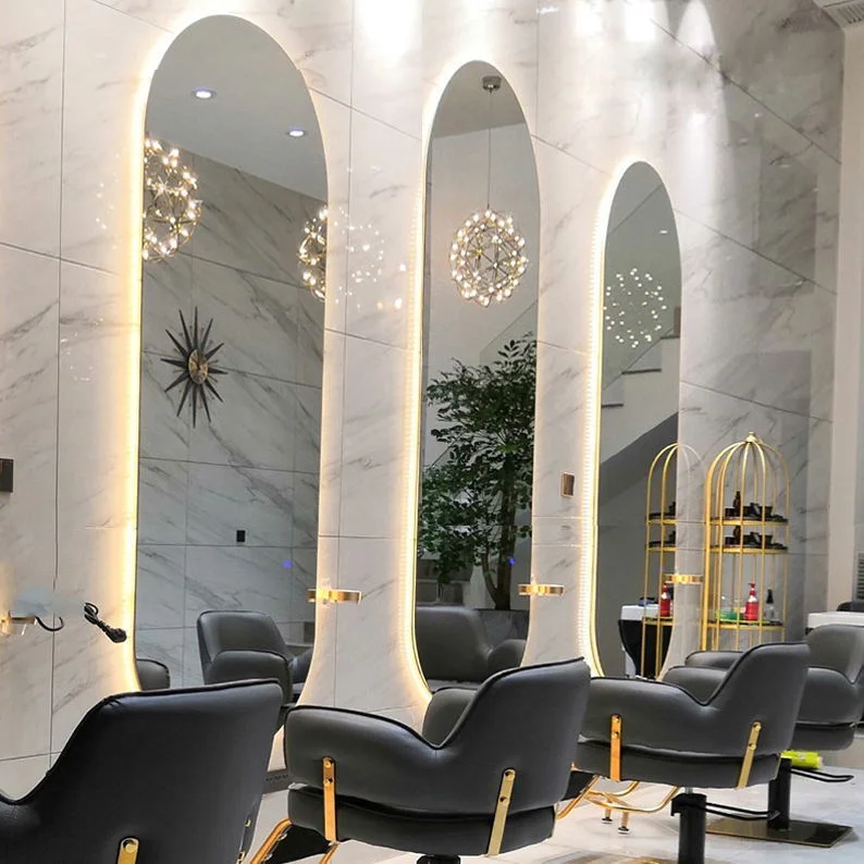 Lamxon Cloakroom High quality full-length LED lights girls dressing mirror