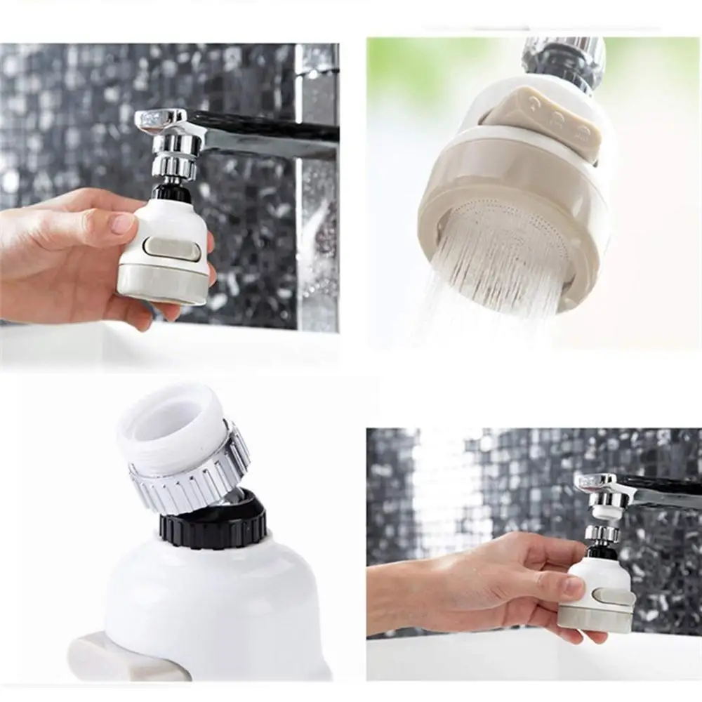 Adjustable Faucet Moveable Kitchen Tap Head Universal 360 Degree Rotatable Faucet Water Saving Filter Sprayer