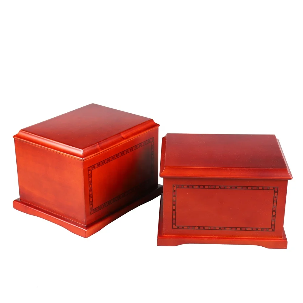 Novelty Designed caskets and coffins funeral supplies wholesale decorative cremation urns box