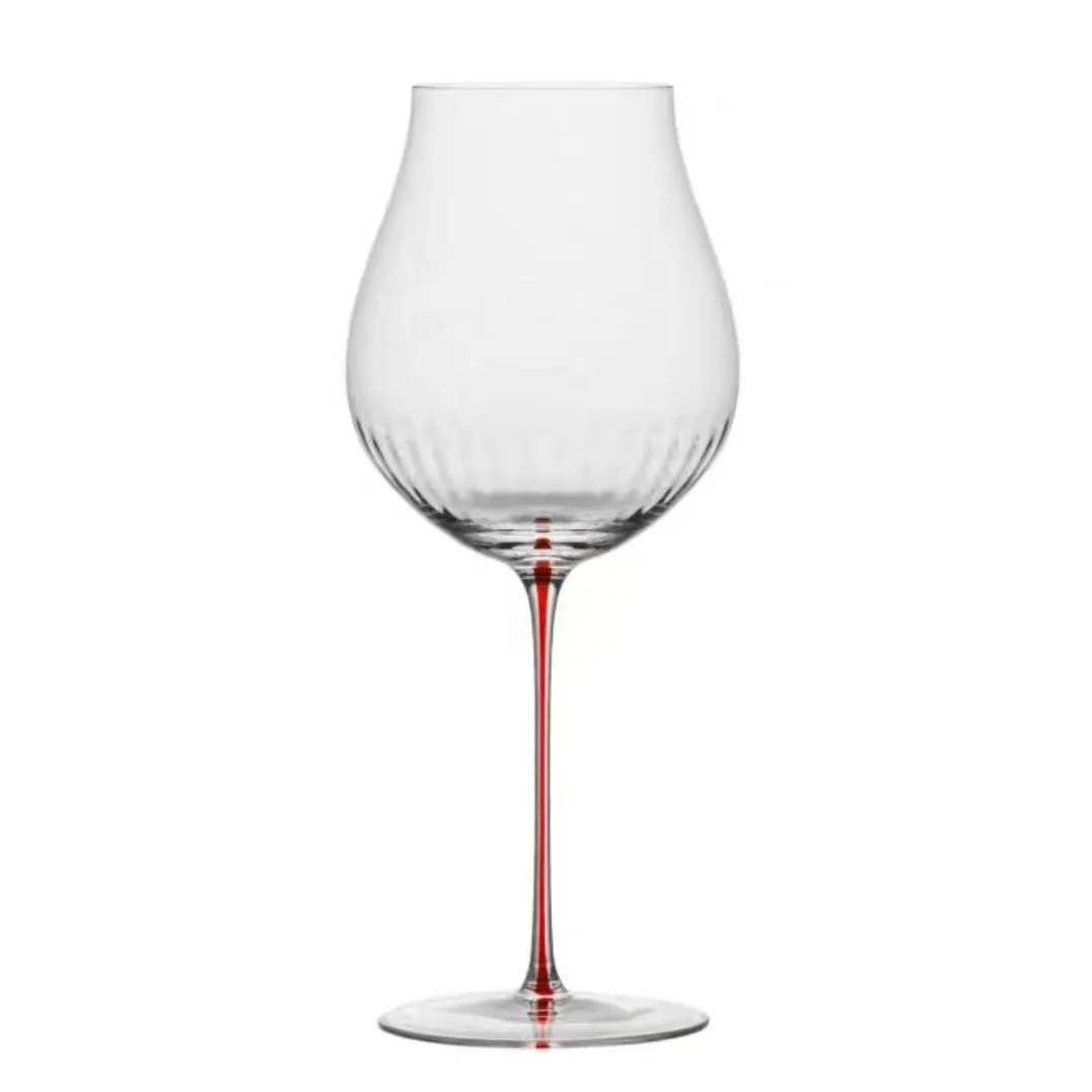 Luxury Riedel Red Core Handcrafted Burgundy Bordeaux Crystal Wine Glasses