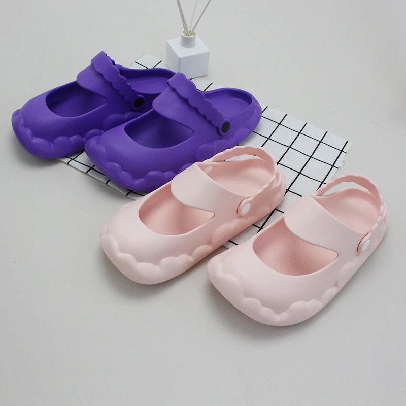 GRS New Arrival Women EVA Fashion and leisure Wedge Slide clog summer beach Thick soled EVA Dutch Clog
