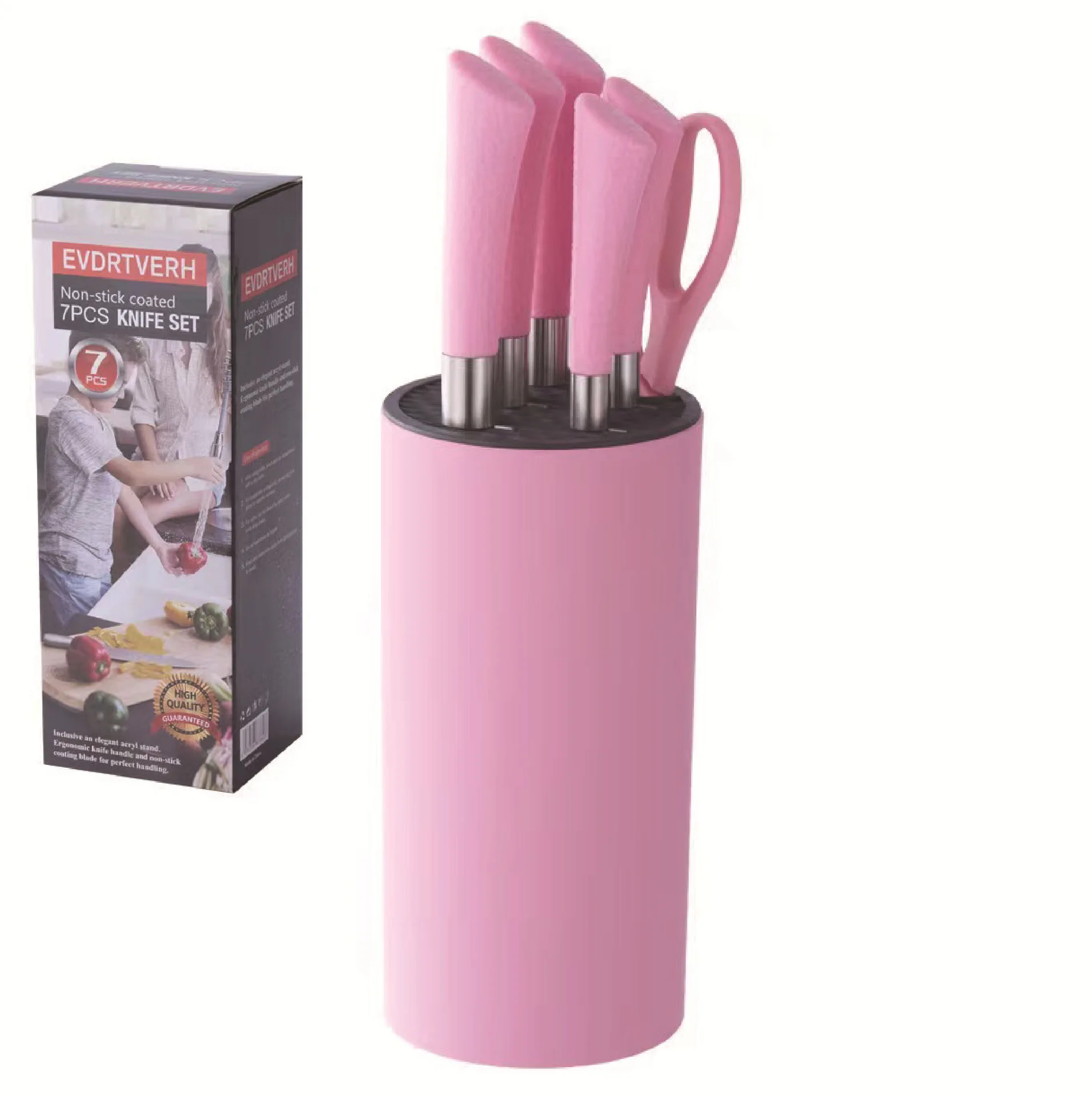 Top Fashion Seven Piece Set 3cr13 Knife Sets Stainless Steel 7pcs kitchen knife set