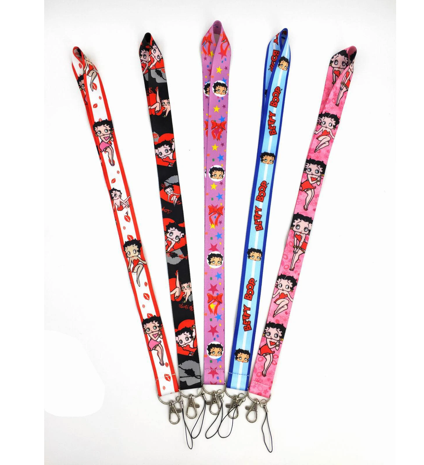 Portable Cute Cartoon Betty Boop Lanyards Promotional Gift Phone Card Lanyard Wholesale Custom High Quality Neck Lanyards Strap
