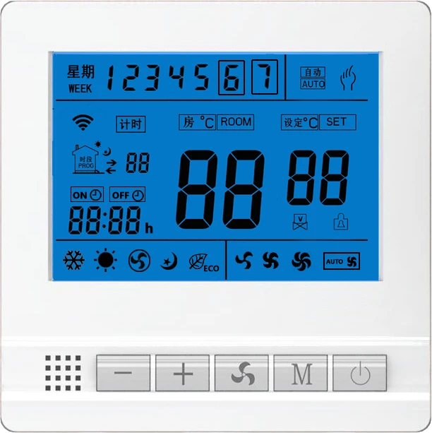 
R301 цикл программирования LCD термостат контроллер 