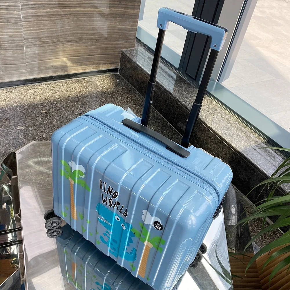 New design 2020 Trolley Printing Children Suitcase Lovely Cartoon Cat Carry on Kids cute Luggage bags