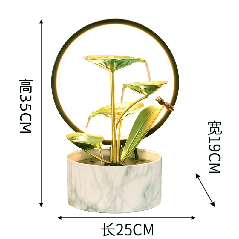 Feng Shui Wheel Brings Wealth, Flowing Water Brings Wealth, Decorative Decoration, Light Luxury, Entrance Decoration Fountain
