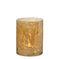 Samyo Mercury Glass Speckled Round Votive Tealight Candle Holders Set for Weddings Centerpieces Home Decor Parties
