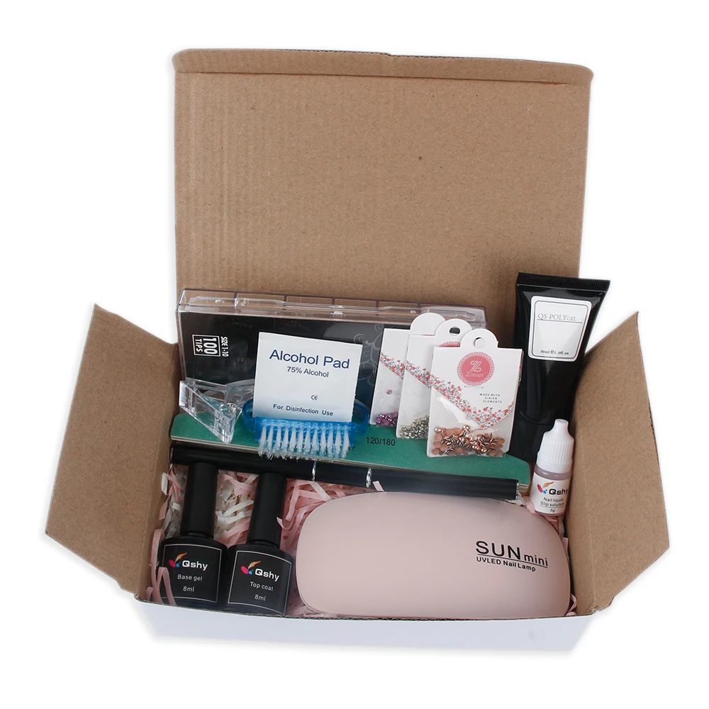 Gs-1 New Arrival Free Samples Custom Quick Lamp Jelly Gel 30ml Nails Polish Extension Full Beauty Acrylic Nail Set Poly Gel Set