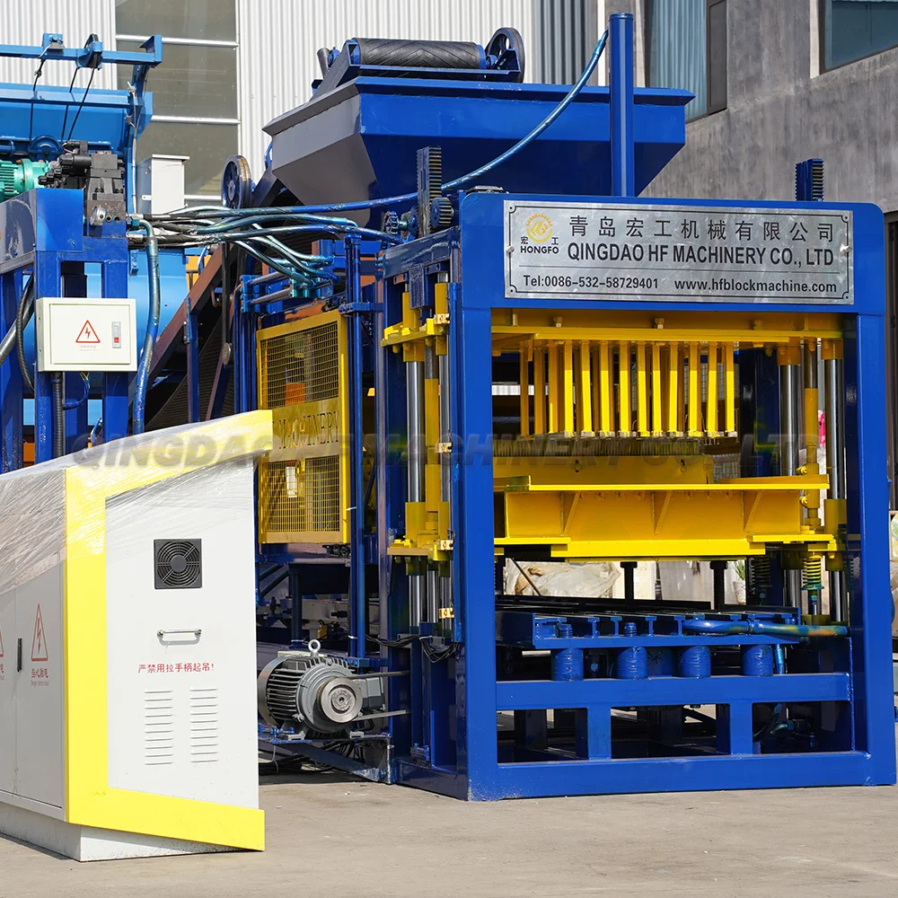 QT4-16  cost-effectiveness cement sand color paver brick block machine in Ughana