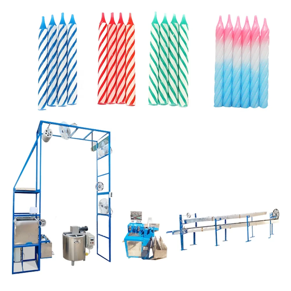 
Factory Price Cheap Automatic Spiral Pillar Religious White Stick Birthday Candles Making Machine Production Line In India 