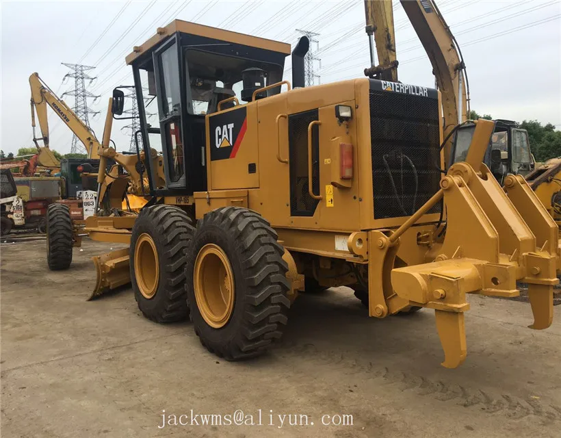 подержанный мотор грейдер Знаменитый бренд Caterpiller 140H с запасными частями для