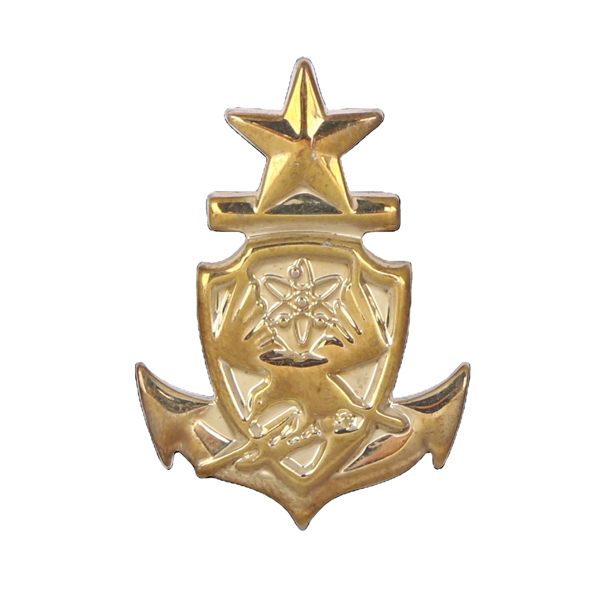 Chinese manufacturer high quality club enamel pin custom metal lapel pin golden Eagle badge