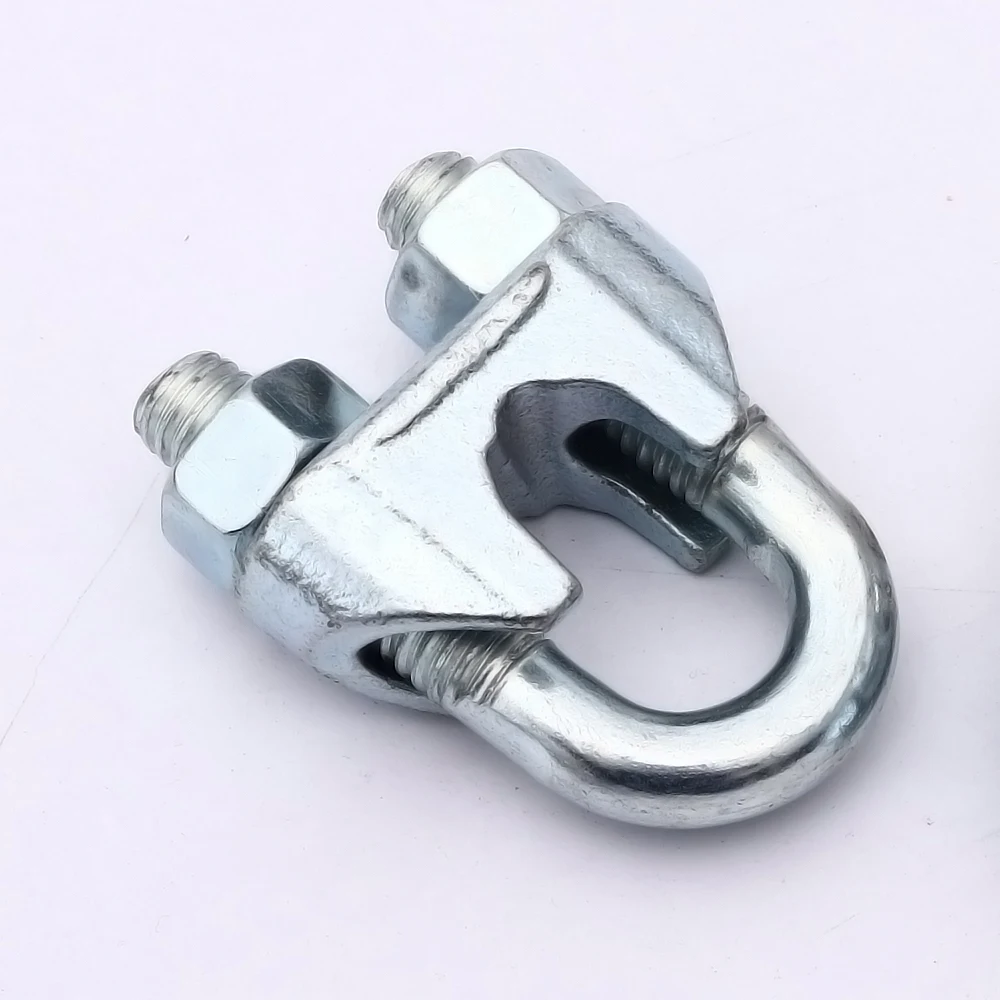 DIN741 Electric Galvanized Adjustable Steel Wire Rope Cable Clamp